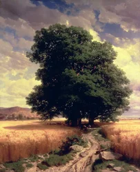Paysage avec chênes, 1859